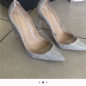 Aldo Sparkling Silver Heels